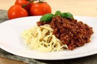Spaghetti og kødsovs
