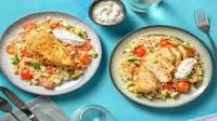 Pandestegt kylling m/bulgur og yoghurtdressing
